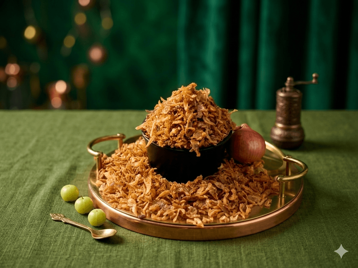 Pink Coated Fried Onion